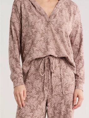 Bobeau Jacquard capri set Vintage Rose color Large